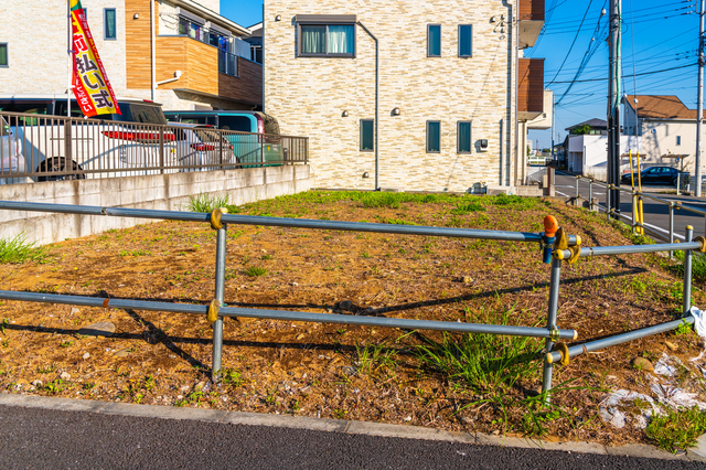 住宅街の造成地